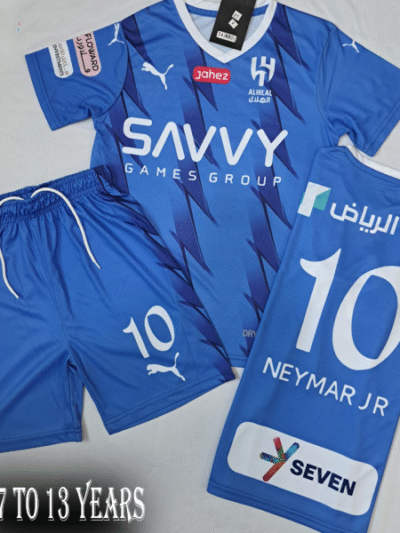 Alhilal footbal kit for Kids Neymar #10