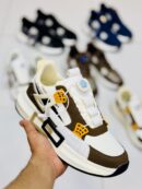 Dema Fashion Brown and White Shoes