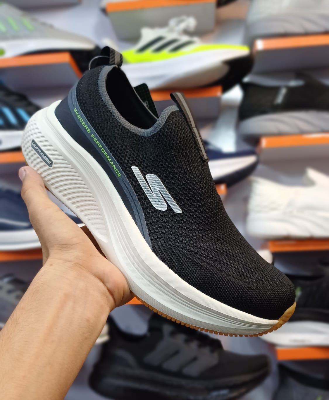 Ultra Light Black and White Shoes