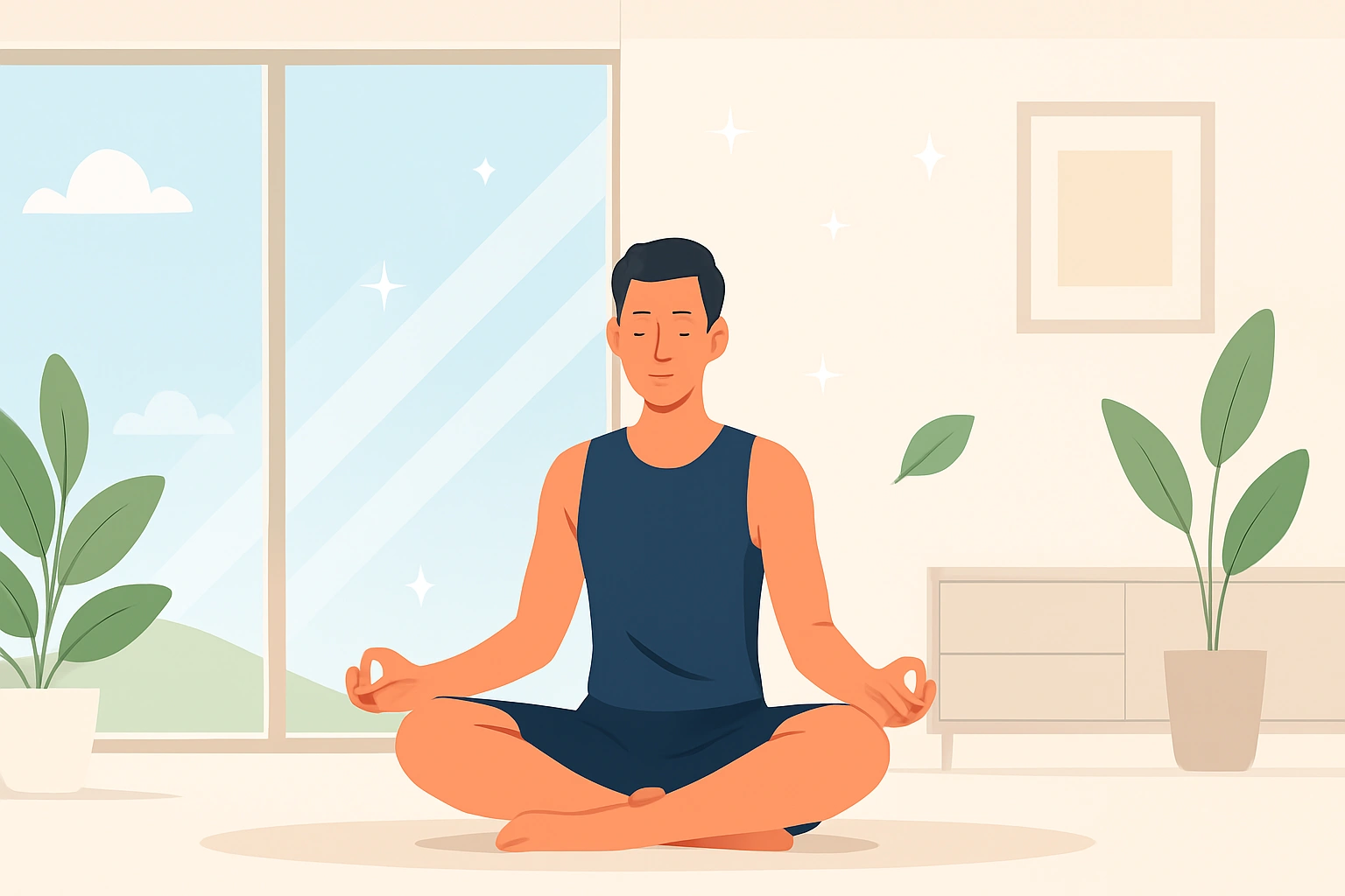 A spotless and fresh villa interior